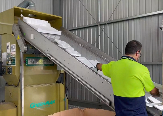 GREENMAX Polystyrene melting machine helps JB Hi-Fi Limited achieve recycling with its excellent performance in all aspects