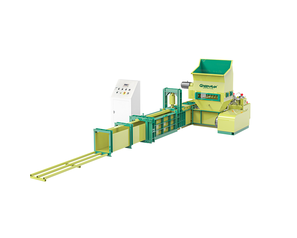 Efficient Foam Waste Management with GREENMAX Foam Hydraulic Compactor